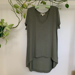 Express OneEleven Dolman Olive Tee